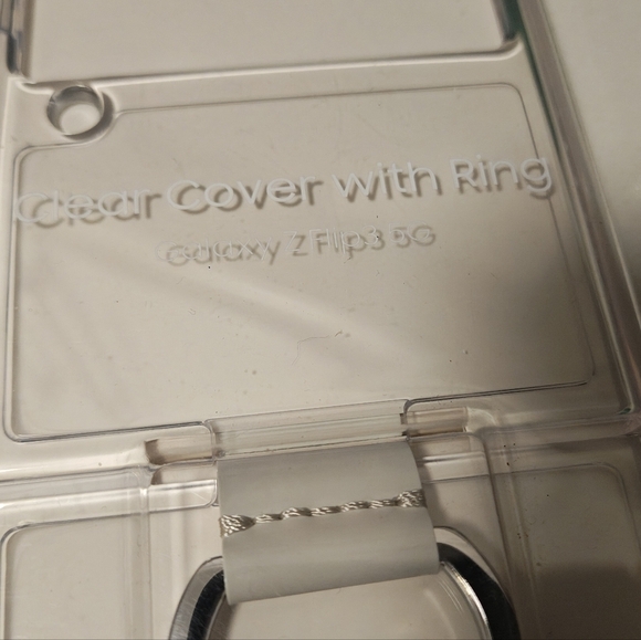 💥 Bundle 8 for $25💥 Samsung Galaxy Z Flip 3 Clear Case With Ring - Picture 2 of 2